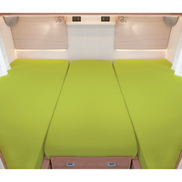 Set de draps-housses 3 pièces pour lit arrière vert pomme