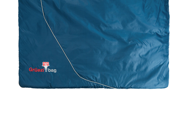 Grüezi Bag Cloud Cotton Comfort Sac de couchage droit bleu