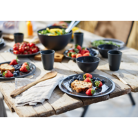 Rotho Caruba Teller flach 26 cm schwarz