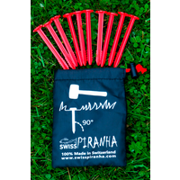 Swiss Piranha RT90 tent peg red 9 cm set of 10 in a bag