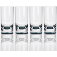Flamefield Trinkgläser  Slim Jim 4er Pack 290 ml Smokey Grey