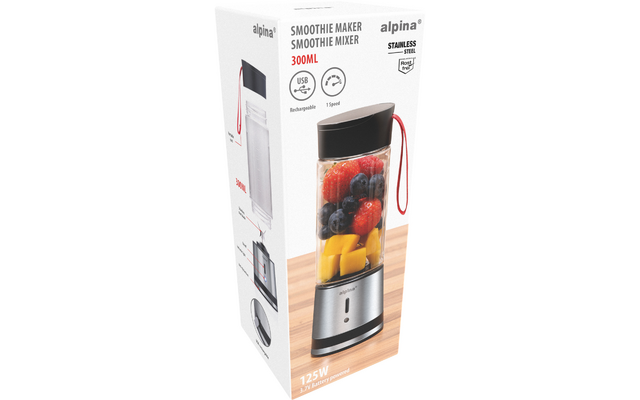 Produktbild Alpina Akku-Smoothie-Maker 300 ml 125 W mit USB-C 1