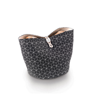 Metaltex Faltbarer Brotkorb aus Baumwolle mit Knopf-Verschluss