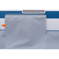 Hindermann Bodensch&uuml;rze mit Polyvinylchlorid Keder hellgrau 4 x 0,5 Meter