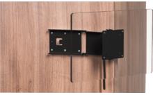 Caratec Flex CFW200S TV-Wandhalter Stahl mit 2 Drehpunkten 15 bis 24 Zoll