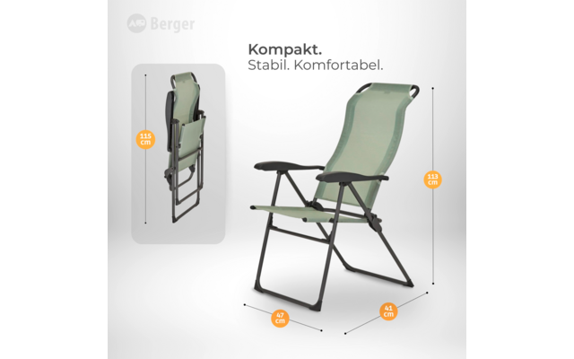 Image du produit Berger Iseo Comfort Fauteuil pliable 1