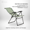 Berger Iseo Comfort Klappsessel gr&uuml;n