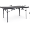 Kleines Produktbild Berger Aluminium Rollable Table 141 x 70 cm 1