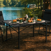 Kleines Produktbild Berger Ravello Alu-Rolltisch 141 x 70 cm 1