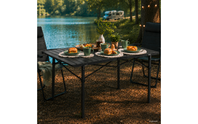 Produktbild Berger Ravello Alu-Rolltisch 141 x 70 cm 1