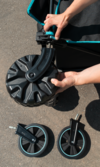 Berger Stra&szlig;enr&auml;der 4er Set f&uuml;r den Offroad Bollerwagen Waimea