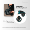 Berger Stra&szlig;enr&auml;der 4er Set f&uuml;r den Offroad Bollerwagen Waimea