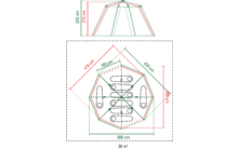 378122 - Tente familiale 8 personnes Octagon Coleman