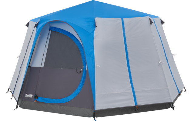 Coleman Octagon 8 person family tent blue
