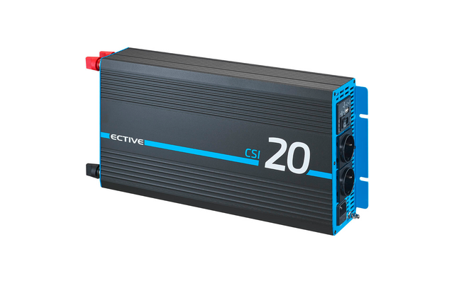 ECTIVE CSI 20 Inversor sinusoidal de 2000W/12V con cargador, función NVS y UVS