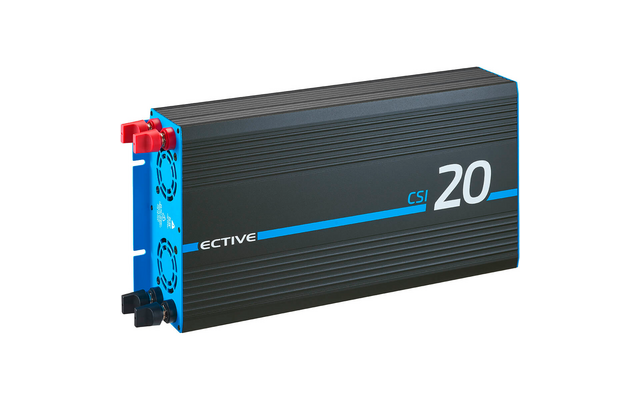 ECTIVE CSI 20 Inversor sinusoidal de 2000W/12V con cargador, función NVS y UVS