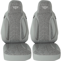 Bremer stoelhoezen camperstoelhoezen 2 stuks voor Ducato / Jumper / Boxer grijs
