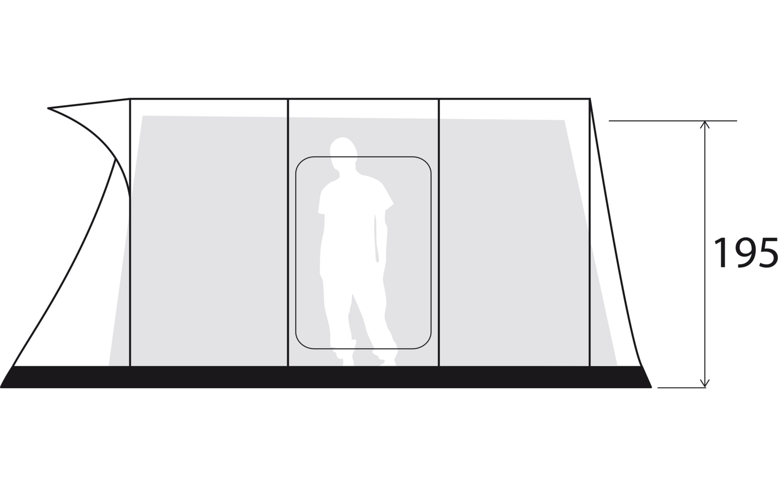 Produktbild Brunner Paraiso 5 A.I.R. Tech Familienzelt aufblasbar 1