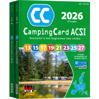 ACSI Camping Guide 2026 with CampingCard discount card Dutch