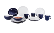 Gimex tableware set Classic Line 16 pieces navy blue