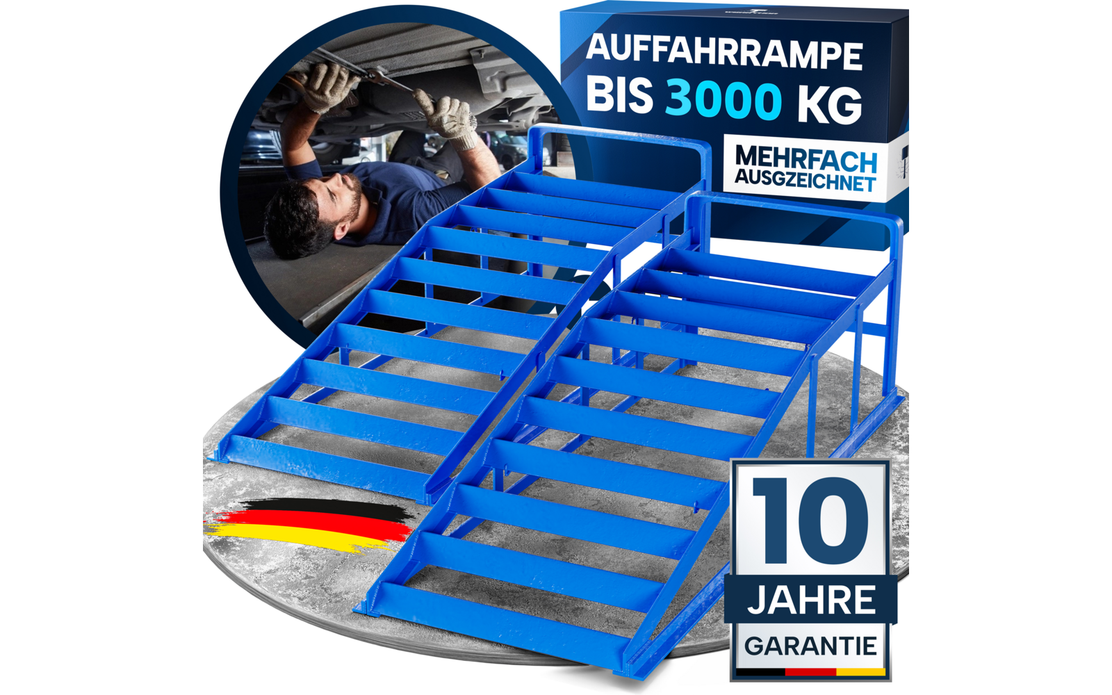 Produktbild Werkthor KFZ Auffahrrampen Set bis 3 Tonnen  1