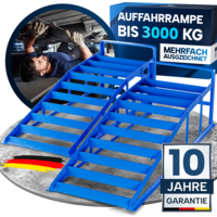Werkthor voertuighelling set tot 3 ton blauw