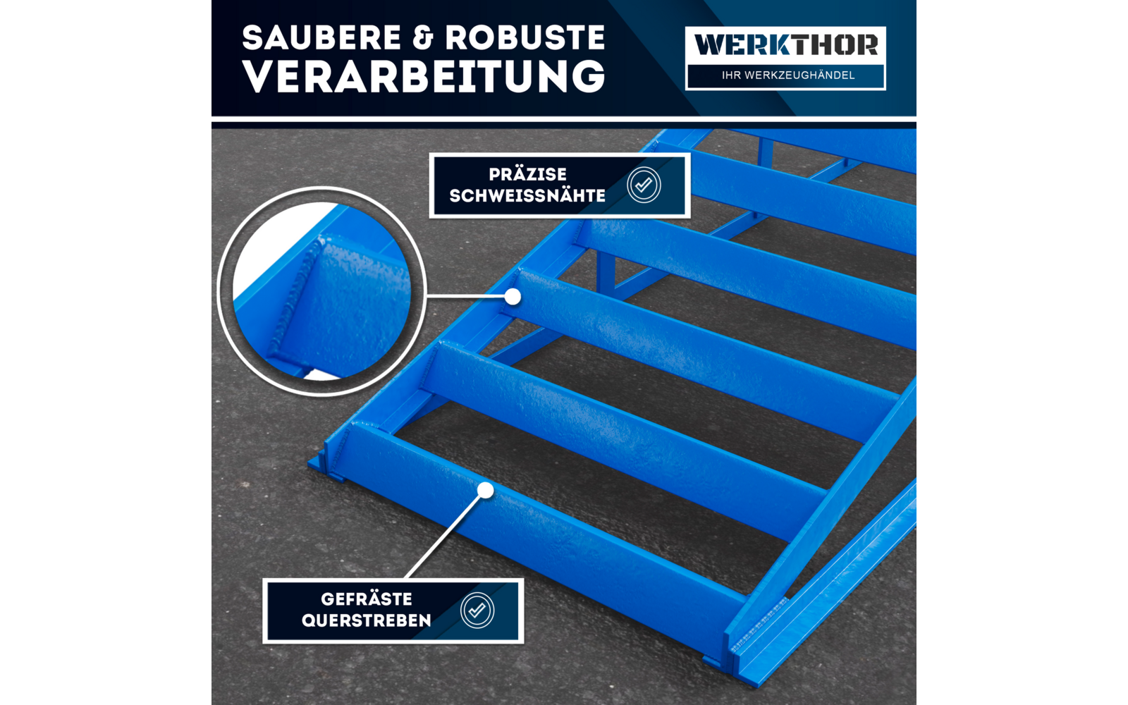 Produktbild Werkthor KFZ Auffahrrampen Set bis 3 Tonnen  1