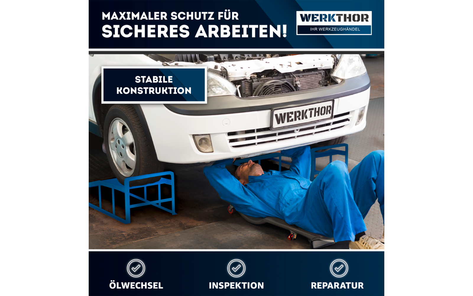 Produktbild Werkthor KFZ Auffahrrampen Set bis 3 Tonnen  1