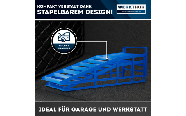 Produktbild Werkthor KFZ Auffahrrampen Set bis 3 Tonnen  1