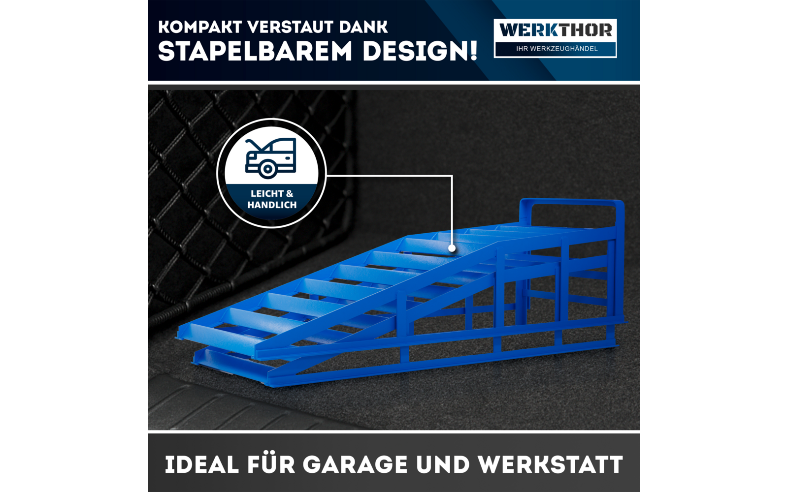 Produktbild Werkthor KFZ Auffahrrampen Set bis 3 Tonnen  1