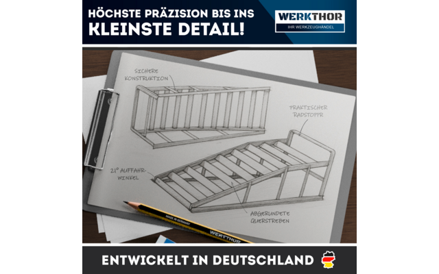 Produktbild Werkthor KFZ Auffahrrampen Set bis 3 Tonnen  1
