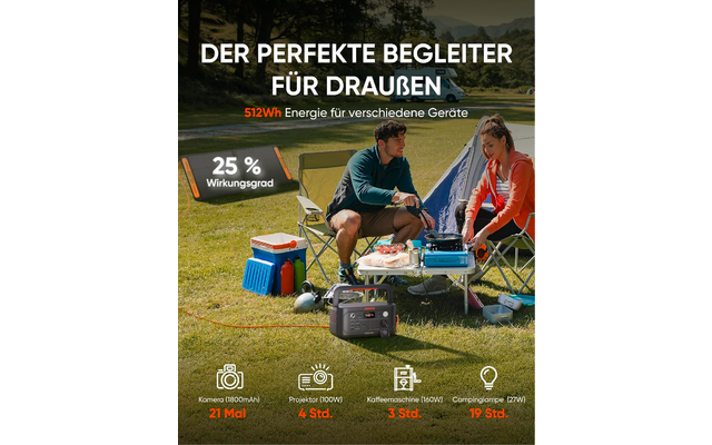 Produktbild Jackery Explorer 500 v2 tragbare Powerstation 512 Wh / 500 W 1