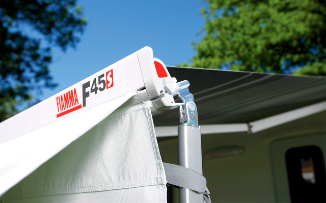 Fiamma F45s 425 Polar White awning cloth color Royal Grey 425 cm
