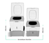 Trobolo  WandaGO Trenntoilette mit H&ouml;henverstellung