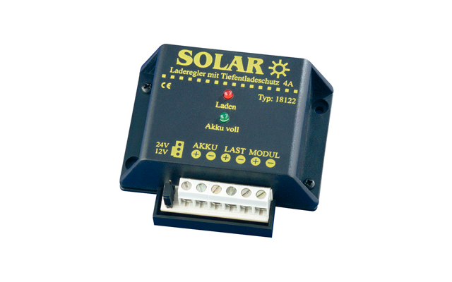 Regulador de carga solar IVT con protección contra descargas profundas 12 V / 24 V 4 A
