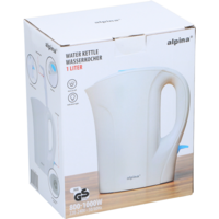 Alpina Wasserkocher 1 Liter 1000 W wei&szlig;
