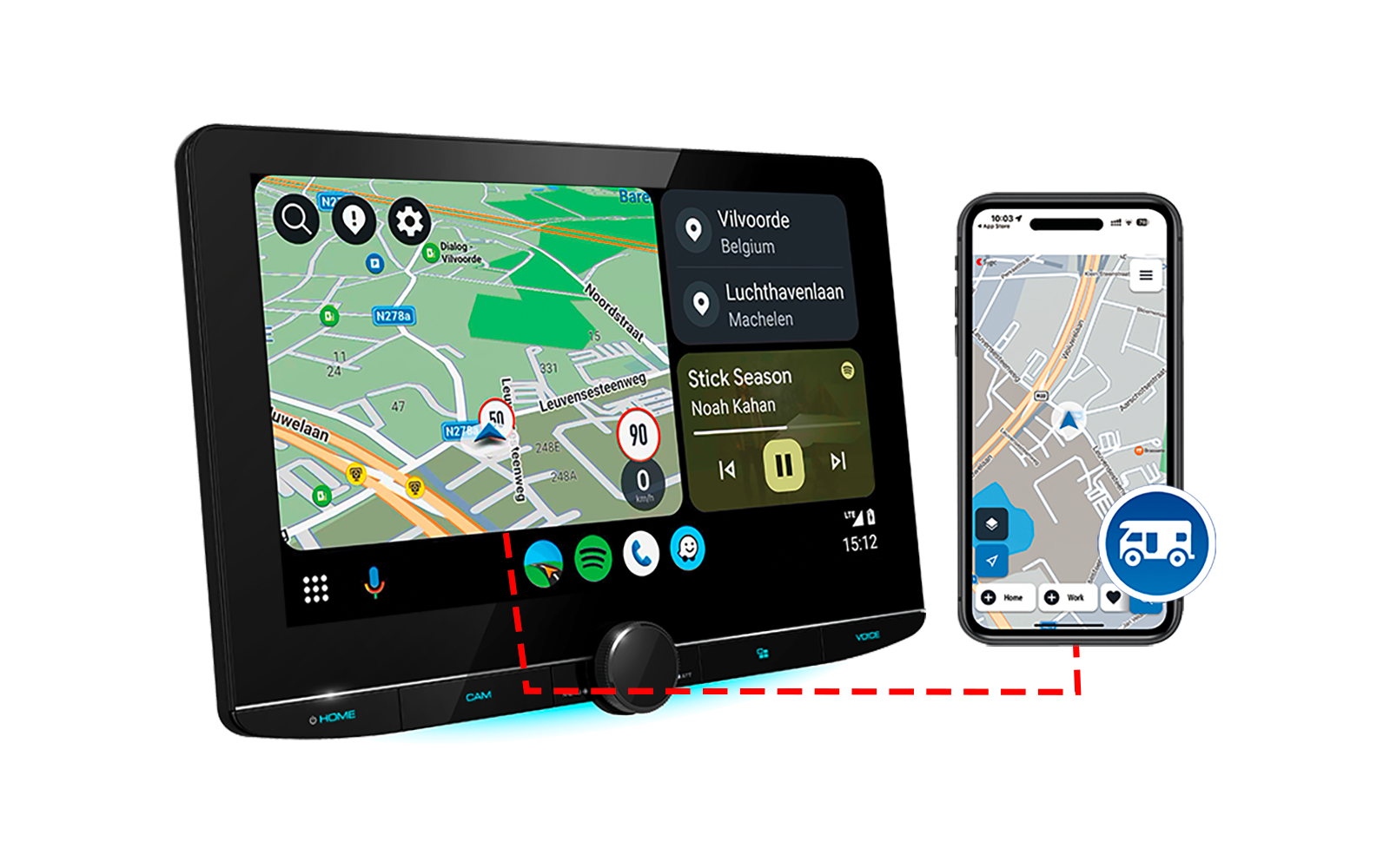 Produktbild Kenwood DMX9724XDS Moniceiver 10,1 Zoll 1