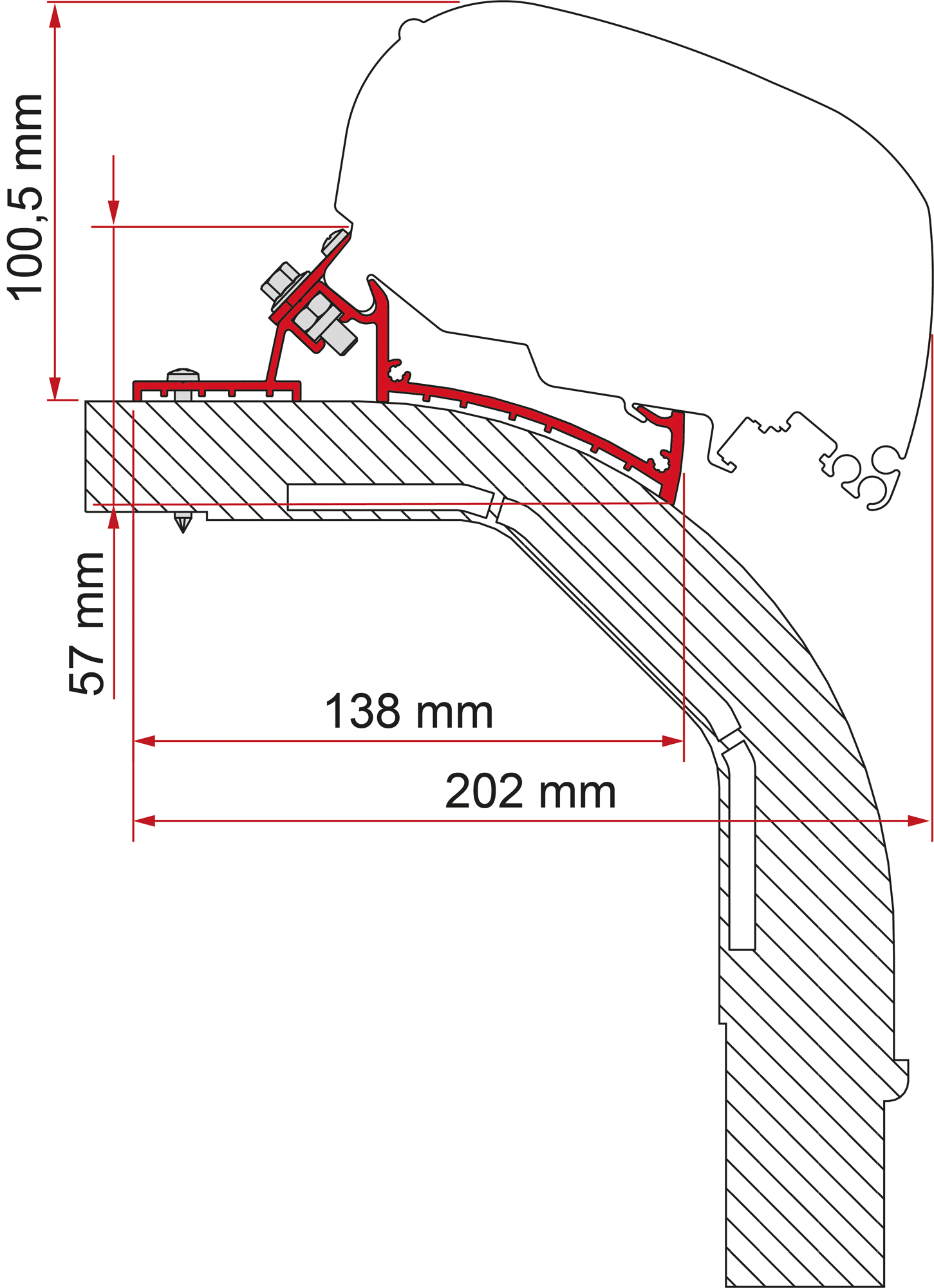 Nice gra02 adattatore per albero da 48 mm per sistema automazione giro