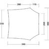 Irregular five-sided outline line drawing with dimensions labeled: top '280' and '110', bottom '390', left '350', right '260' and '400'