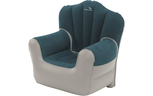 Sedia da campeggio gonfiabile Easy Camp Comfy Chair 90 x 90 x 60 cm in acciaio Blu