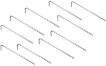 387012 - High Peak Stahl Erdnagel 10er Pack 180 x 5 mm silber