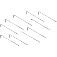High Peak Stahl Erdnagel 10er Pack 180 x 5 mm silber
