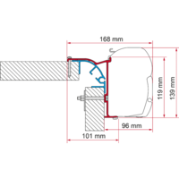Fiamma Kit Bailey MK awning adapter for Fiamma F45 MK 2