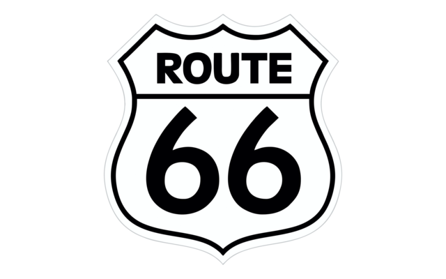 Schütz Aufkleber Route 66 90 x 85 x 0,1 mm