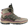 Outdoor-Wanderstiefel in Beige und Rosa mit schwarzer Sohle
