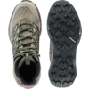 Bergstiefel von oben und Sohle von unten