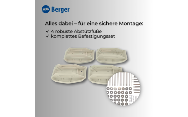 Imagen del producto Cu&ntilde;a para estabilizador caravana 4 piezas Big XXL 27,5 x 21 cm Berger 1