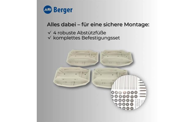 Product afbeelding Berger Big XXL steunvoeten 27,5 x 21 cm set van 4 1