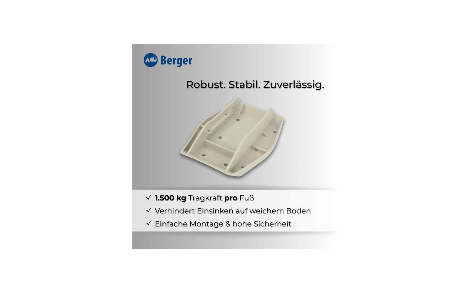 Product afbeelding Berger Big XXL steunvoeten 27,5 x 21 cm set van 4 1