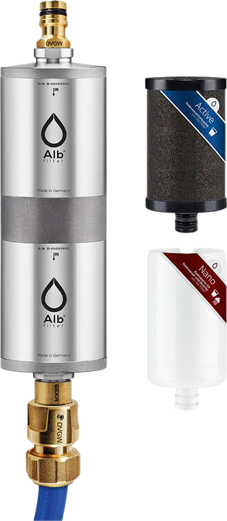 Alb Filter® FUSION Active+Nano Trinkwasserfilter Camping-Set: Mobil mit  Koffer Edelstahl Natur - Fritz Berger Campingbedarf